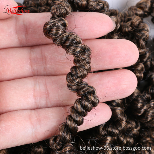 Hot sell 10 inch Passion Twist Hair Soft Ombre Colors pre twisted pre looped passion twist